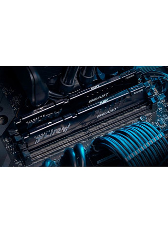 Модуль памяти для компьютера DDR5 32GB (2x16GB) 5600 MHz Beast Black Fury (ex.HyperX) (KF556C40BBK232) Kingston (315696756)