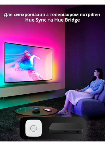 Світлодіодна стрічка Play Gradient 55 для Ambilight підсвічування телевізора 55-60 дюймів Philips Hue (371763954)