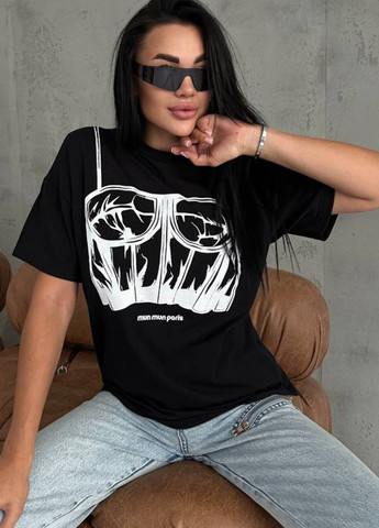 Базова оверсайз футболка з імітацією корсета Україна - (302287889)