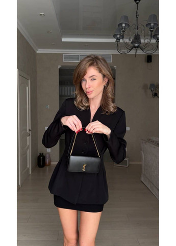 Черный женский пиджак женский однотонный Style Point однотонный - всесезон