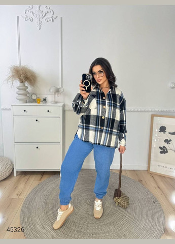 Костюм жіночий з картатою сорочкою Liton (302878885)