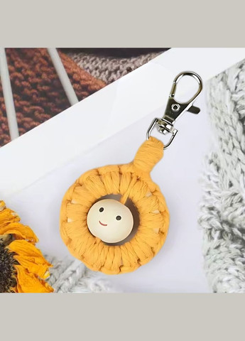 Набір макраме для творчості та ручного в'язання брелока для ключів або аксесуарів 10х5см, помаранчевий No Brand (369802806)