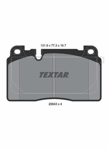 Колодки тормозные (передние) Audi Q5 08-(Brembo) 2564305 (opt-om) Textar (339656173)
