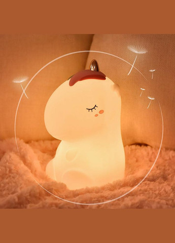 Нічник дитячий силіконовий білий Єдиноріг Losso (327041714)