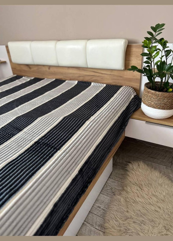 Плед шарпей евро плюшевый пушистый 200х230 см Серый (П4Кpolosa-sharpey-001-01) No Brand (308754761)