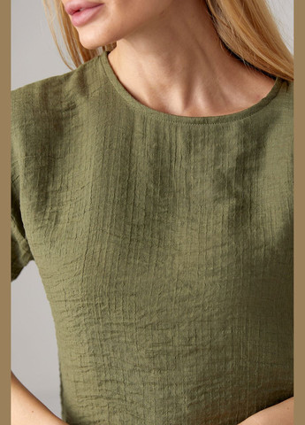 Літній костюм з брюками та футболкою - зелений колір S (sku_9441) No Brand (327820078)