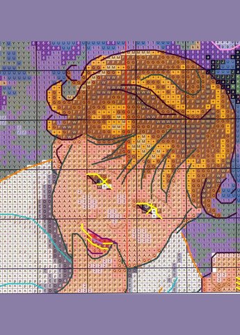 Набір для вишивання за нанесеною на канву схемою "Mother's love" . AIDA 14CT printed, 47*47 см Joy Sunday (313614281)