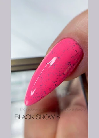 Гель лак для ногтей Black Snow "Черный снег" №06 9 мл ( ) Saga (377000672)