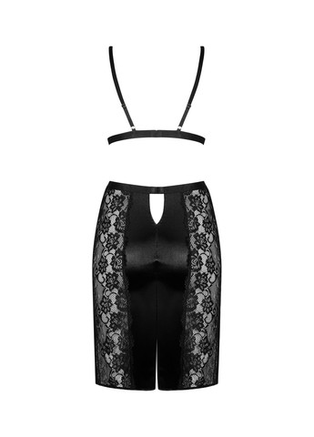 Комплект Blanita (бюст/спідниця) чорний Obsessive (347313539)