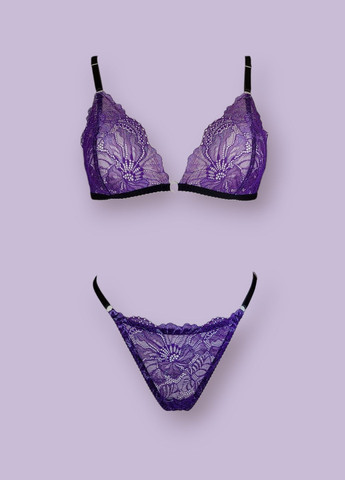 Комбінований демісезонний комплект жіночої білизни Handmade Бра та стрінги