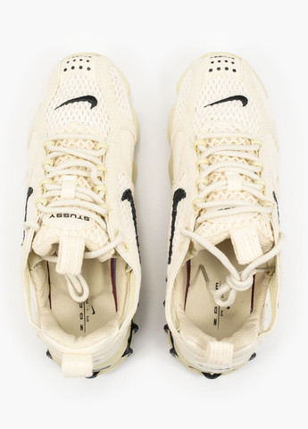 Бежеві Осінні кросівки чоловічі і жіночі nike air zoom spiridon cage 2 x stussy beige | найк аір зум бежеві No Brand