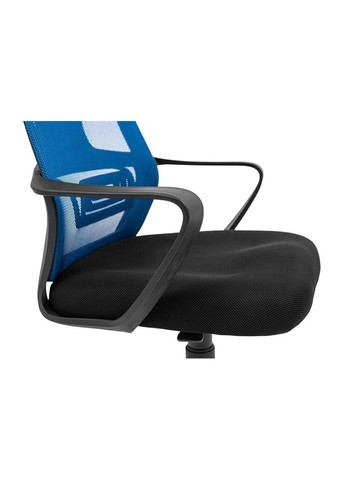 Крісло Профі Пластик Піастра Сітка чорна + синя Richman (373315451)