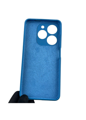 Чехол для Spark 20 (KJ5n) силиконовый с микрофиброй нескользящий на техно спарк 20 синий Tecno (366389607)