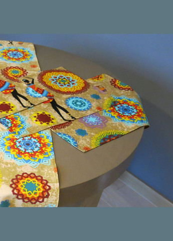 Сервировочный коврик прямоугольный, салфетки на стол под тарелки (набор из 2 салфеток) "Намибия" Maystat (305390487)