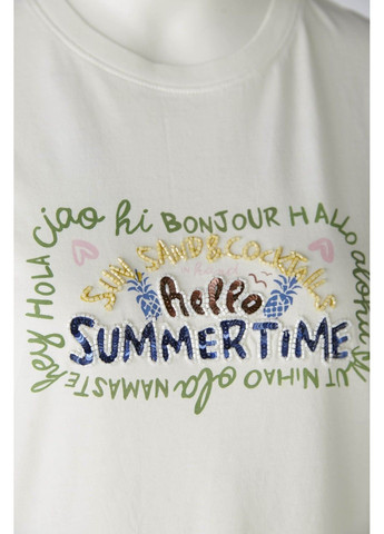 Жіноча футболка Біла Oui - (298005943)