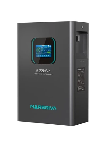 Аккумуляторная батарея LiFePO4 battery, 25.6V/204Ah, 5.22KWH, wall mounted Marsriva (330032240)