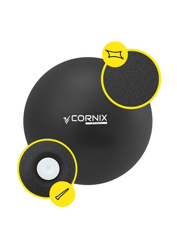 Мяч для пилатеса, йоги, реабилитации MiniGYMball 22 см Black Cornix XR-0371 (345715494)