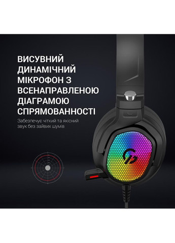 Гарнітура HS1300 7.1 RGB Black GAMEPRO (306553651)