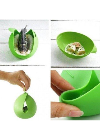 Силіконова миска для випікання та запікання, конверт для запікання Cooking Pocket форма для випікання зелена Stenson (299711825)