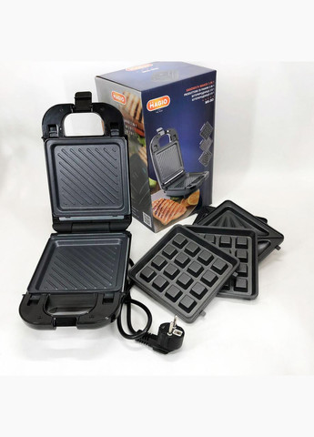 Мультимейкер (бутербродница-вафельница-гриль) MG-363, Бутербродница 4в1, Сэндвичница, Мультимейкер Magio (364663689)