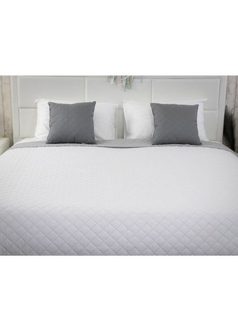 Покривало двостороннє 220x240 см - White Grey білий/сірий (21139) Руно (344449797)