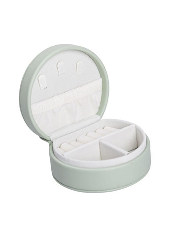 Скринька для прикрас з еко шкіри 10×9×4.5 см органайзер для ювелірних виробів HP-5-31GR Yiwu (370969152)