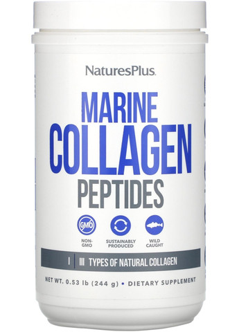 Пептиди морського колагену Marine Collagen Peptides 244g (1453996-34921476) Natures Plus (369560273)