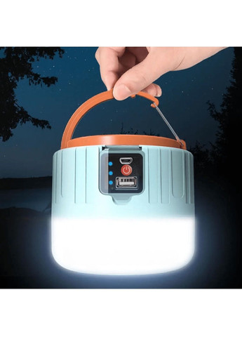 Кемпінговий туристичний похідний акумуляторний ліхтар лампа світильник із сонячною панеллю Power Bank пультом (478369-Prob Unbranded (304609868)