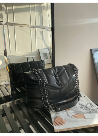 Стильна сумка в стилі YSL Quilted Bag Black Vakko (363295507)