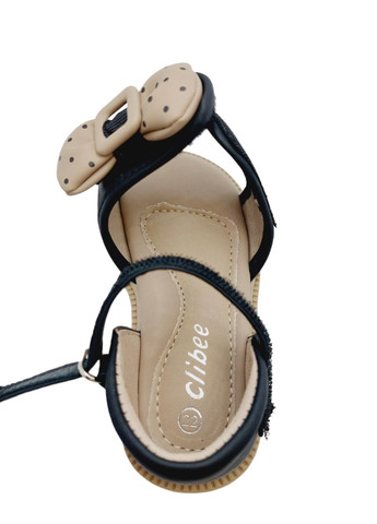 Черные повседневные босоножки Clibee на липучке