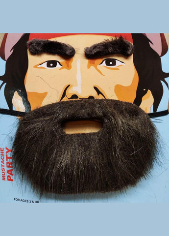 Набор пирата Сэра Генри «Рыжий» Морган. Борода, усы, брови на планшете No Brand (370135515)