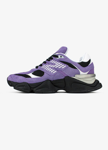 Фіолетові Осінні кросівки чоловічі і жіночі new balance 9060 violet noir | нью баланс 9060 фіолетові No Brand