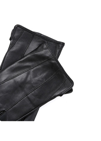 Рукавички сенсорні чоловічі шкіра чорні ФОКЕР 929-326 LuckyLOOK 929-326M (362379290)