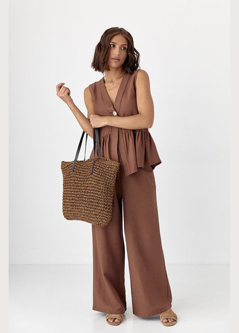 КЛАСИЧНИЙ КОСТЮМ ІЗ ЖИЛЕТКОЮ З ОБОРКАМИ ТА ШТАНАМИ Lurex (338216105)