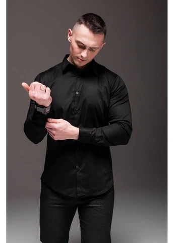 Черная рубашка No Brand