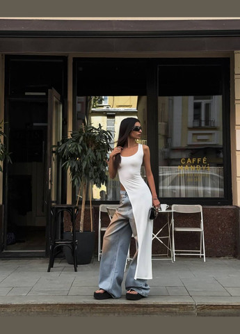 Удлиненная майка из натуральной ткани Adelante — 325627197