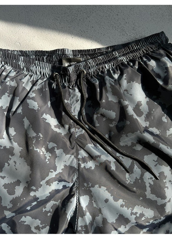 Мужские серые пляжные мужские пляжные шорты, быстросохнущие, камуфляжные, летние, спортивные, легкие для купания и просто отдыха Intruder