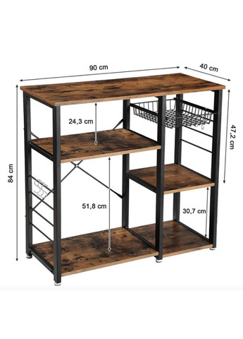 Стеллаж Kasper - кухонный остров в стиле Loft Leobert (304402090)