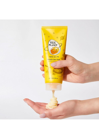 Маска Egg Planet Keratin Hair Pack для волос укрепляющая с кератином и яичными желтками, 200 мл Daeng Gi Meo Ri (251159597)