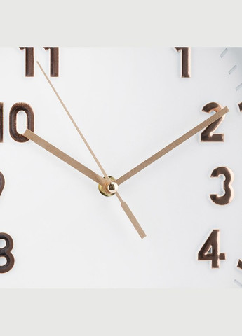 Часы настенные Классика овальный 32х24 см 12016-018 бело-бронзовый No Brand (322772486)