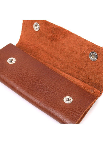 Практична ключниця в глянсовій шкірі Слава ЗСУ світло-коричнева 16720 Grande Pelle (362418222)