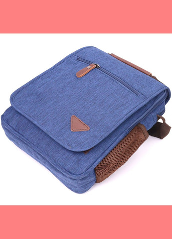 Сумка чоловіча через плече із текстилю 21264 Синя Vintage (302009042)