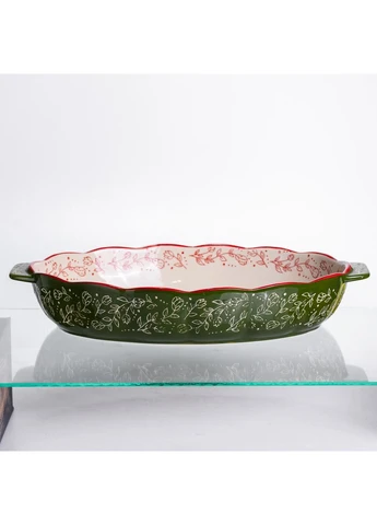 Форма для запекания и сервировки Vintage Овальная с ручками HM04-14 (A-047710) Yiwu (381493457)
