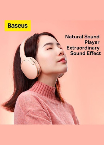 Навушники з мікрофоном Pink (NGD02-C04) Baseus Encok D02 Pro (330030377)