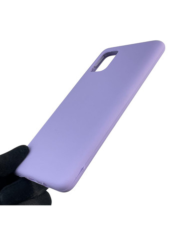 Чохол для Galaxy A71 (SM-A715F) силіконовий з мікрофіброю нековзний на самсунг а71 бузковий Samsung (366390252)