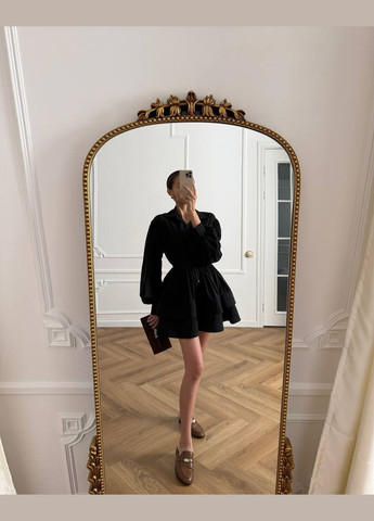 Черное коктейльное, повседневный, кэжуал, джинсовое, вечернее платье женское No Brand однотонное