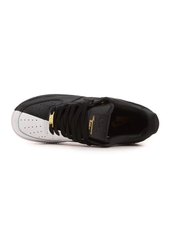 Цветные демисезонные кроссовки air force 1 anniversary edition black white Nike 12856