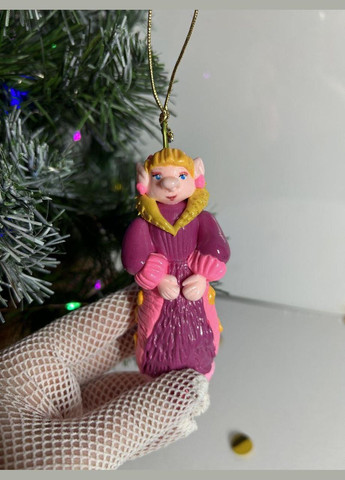 Набор сувенирных елочно-рождественских украшений ручной работы в подарочной коробке. Эльфа (321993500)