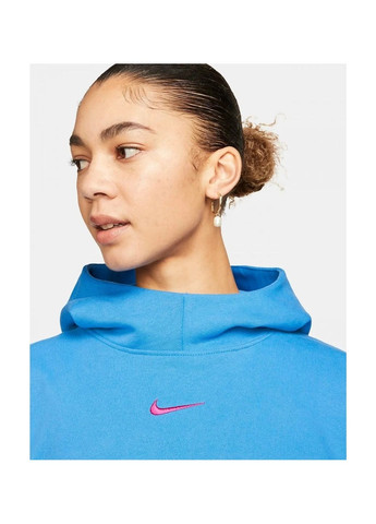 Худі унісекс Sportswear Oversized Fleece Funnel-Neck Light Blue Nike (364662324)