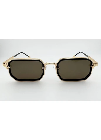 Сонцезахисні Окуляри PS33401 C54 Polarized з Поляризацією, Золоті Геометричні Kaizi (401494131)